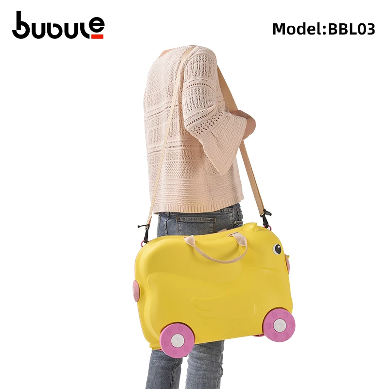 Fashion hot selling 19 inch Animal Kids Luggage School PP Ride On Kids Travel Bag