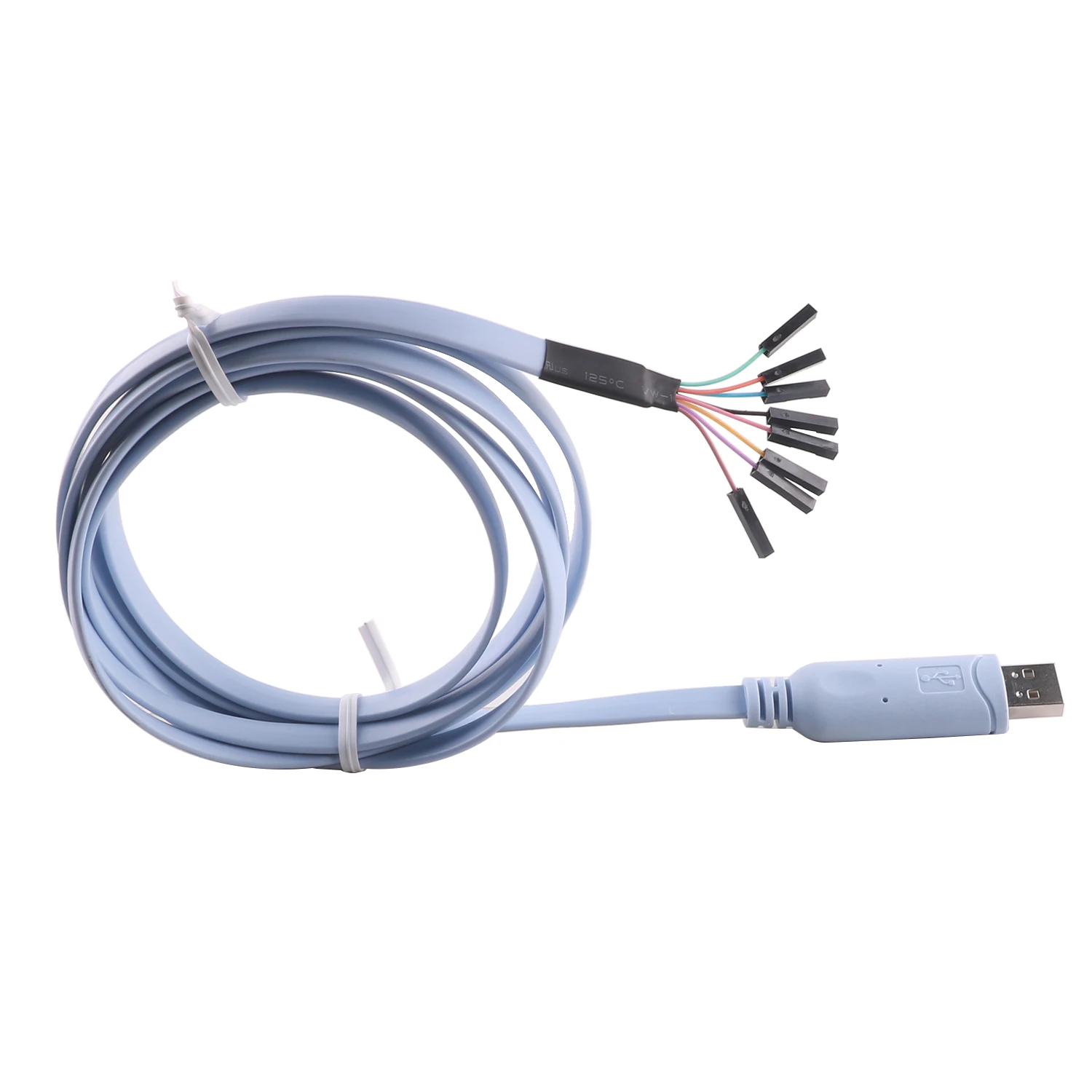 6ft/1.8m  FTDI Chip  USB  to  RS232   Dupont Header Connector  8 Pins  Serial Cable