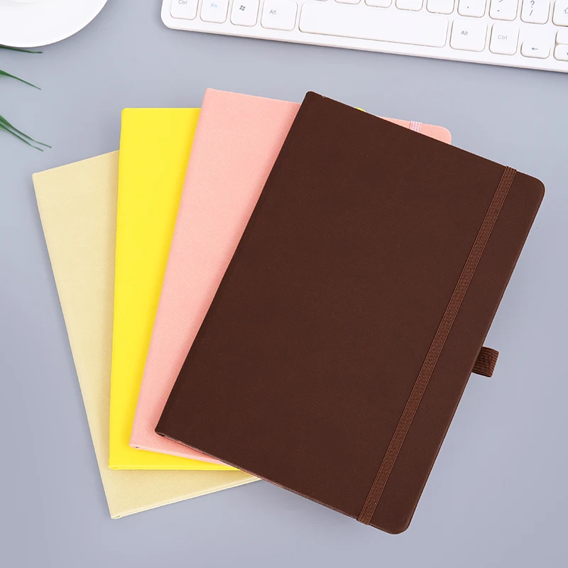A4 Size 300 Pages Vintage Journal Portable Pu Leather Notebook Cute Diary With Elastic Band And Pen Holder