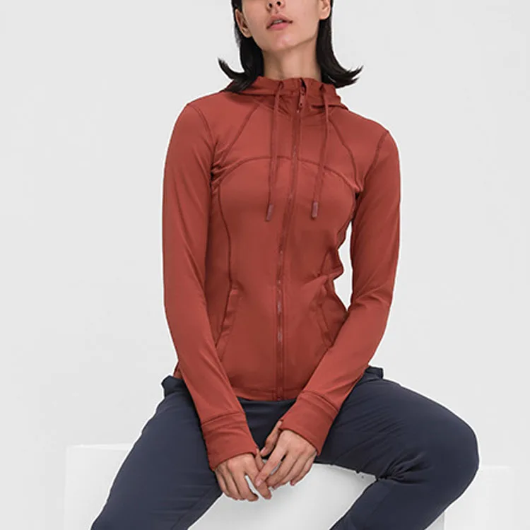 In Stock High Quality Women  Zipper Jackets Hoodies Hot Sale Sports Gym  Regular Pullover Hoodies