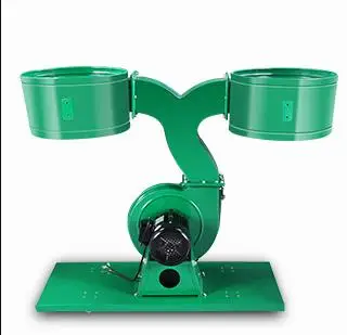 Woodworking industry dust collector double barrel type 3kw MF9030 two cloth bags two barrels