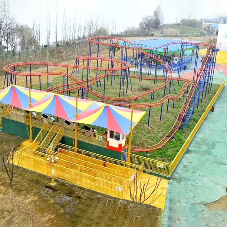 Funny theme park outdoor roller coaster Jungle Mouse customized amusement park rides roller coaster for sale