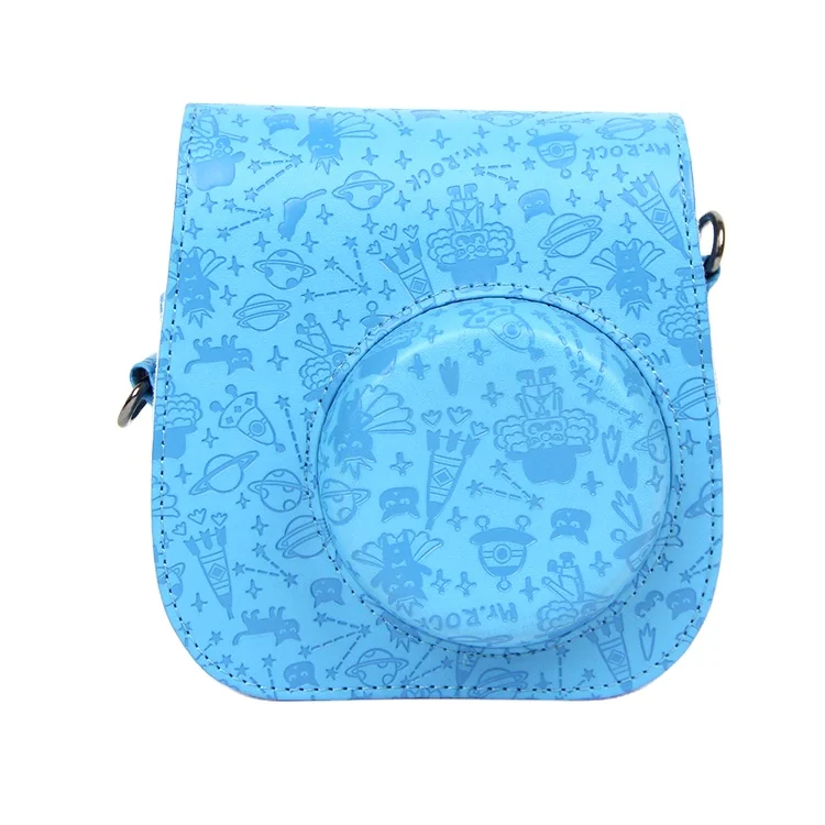 
Customized Service Mini8 blue Instant instax Camera PU Leather 