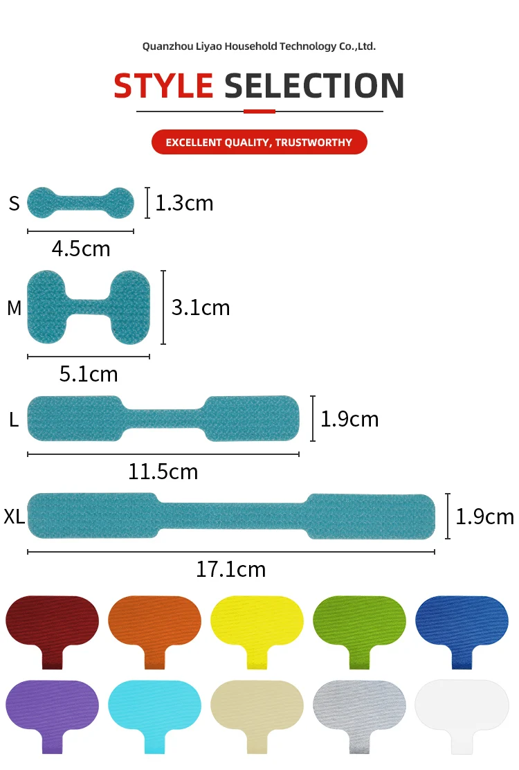 Cable Management And Identification Large Size Cable Labels Write On Hook Loop Cord Wire Cable Label Tags