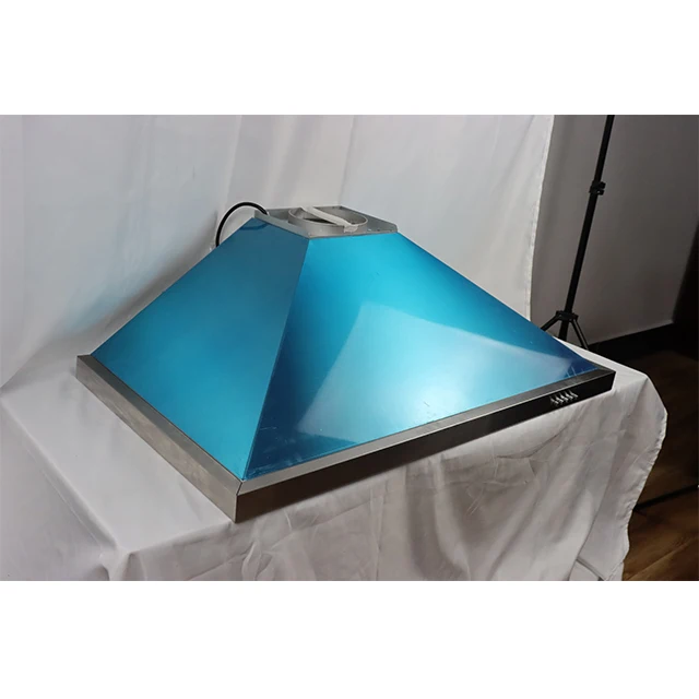 90cm range hood kitchen chimney in stocks Push Button Control Stainless steel Sliver Rangehood