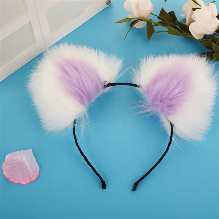 Cosplay Metal Anal Butt  Plug Tail  Anal Sex Toys And Hair Band Set for Adult (Anal plug+headbands)