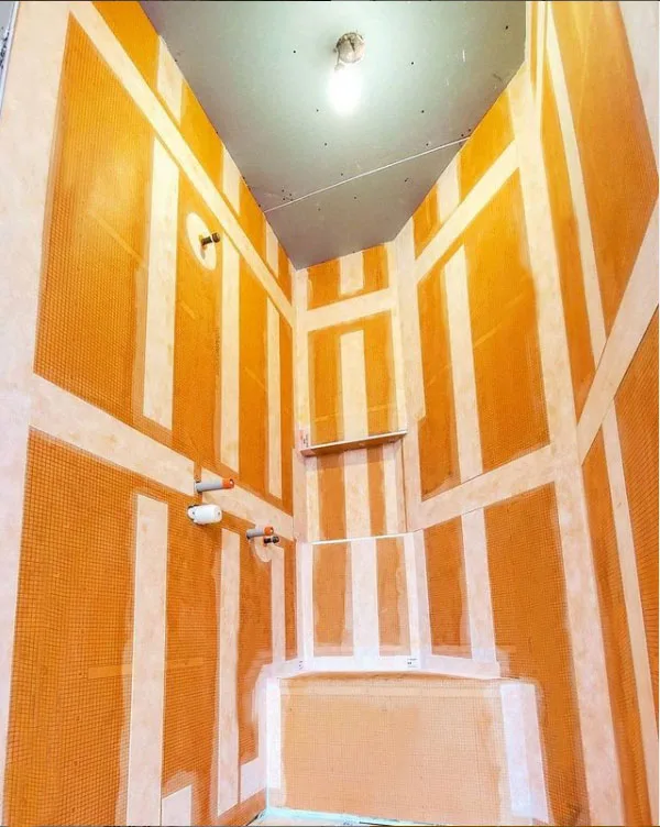 waterproofing membrane shower Liner internal corner external corner pipe seal mixing valve gasket