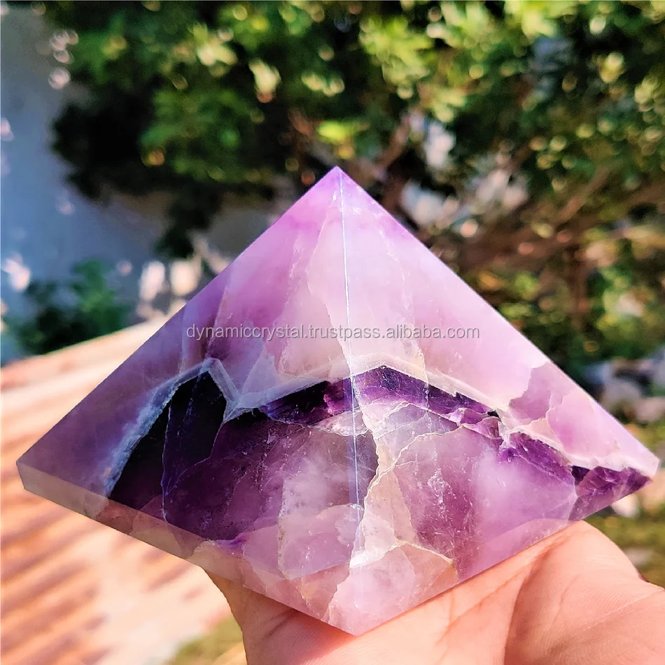 Wholesale High Quality Amethyst Pyramids Chakra Reiki Healing stone Natural Dream Amethyst crystal Pyramids Quality Pyramids