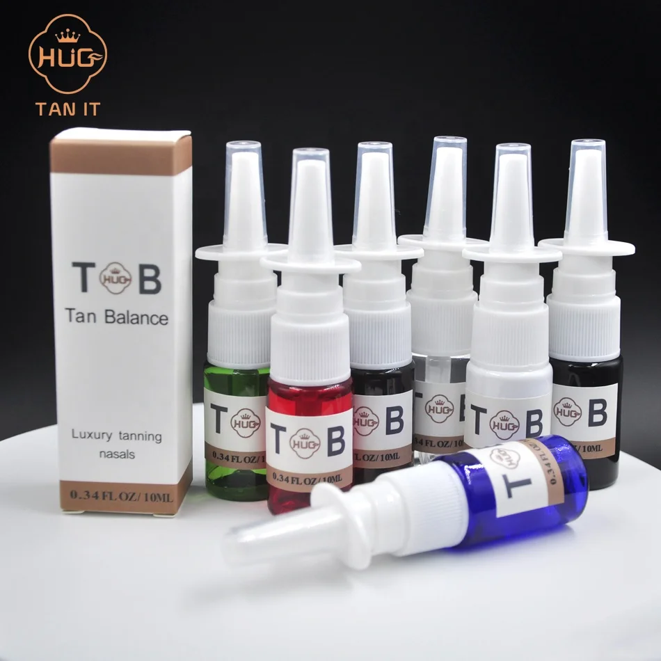Salon hot sale custom made tanning peptide nasal tanners for darker skin