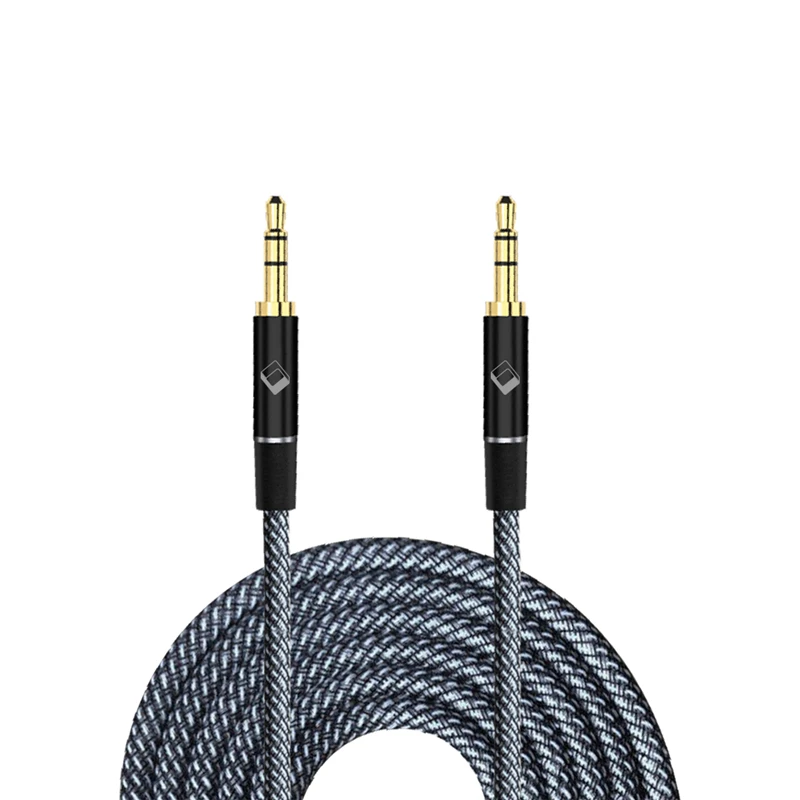 OEM ODM 3.5mm 1.2M Stereo Plug Male to male Aux Cable Jack Audio Cable Earphone Headphone Extension Cable