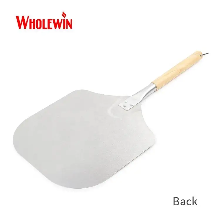 Лидер продаж алюминиевая Лопата для торта инструменты выпечки лопата очистки пиццы с деревянной ручкой
