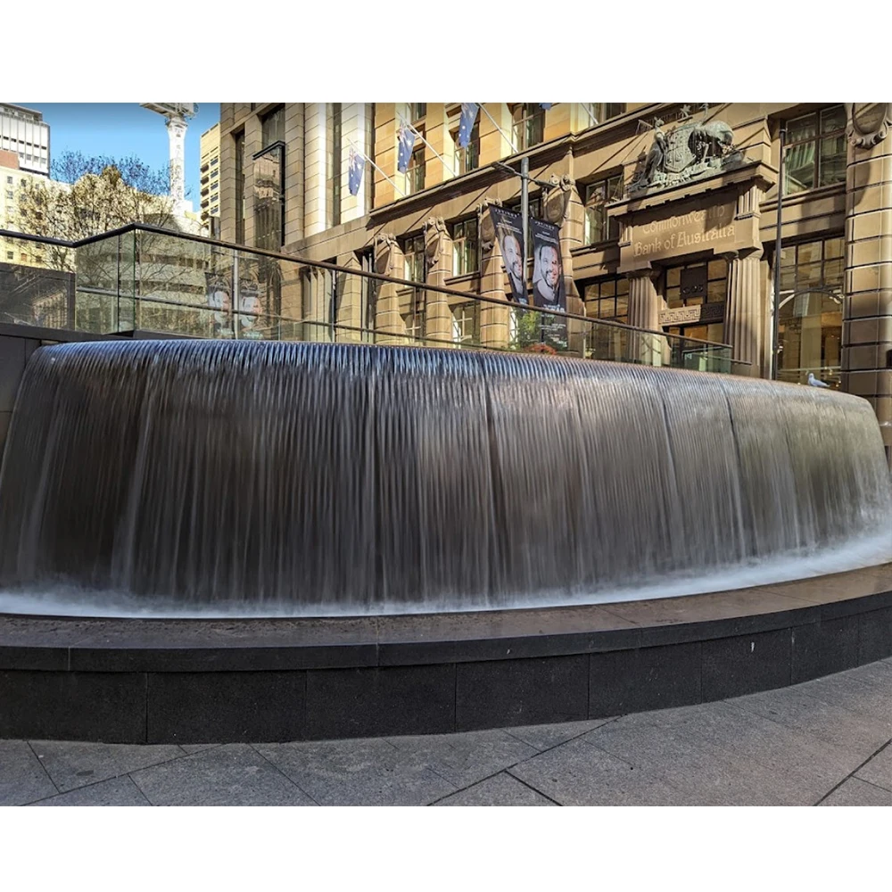 AWS Factory Price Decorative Indoor Outdoor Modern Water Wall Fountain Customized Park Waterfall Fountain Water Feature