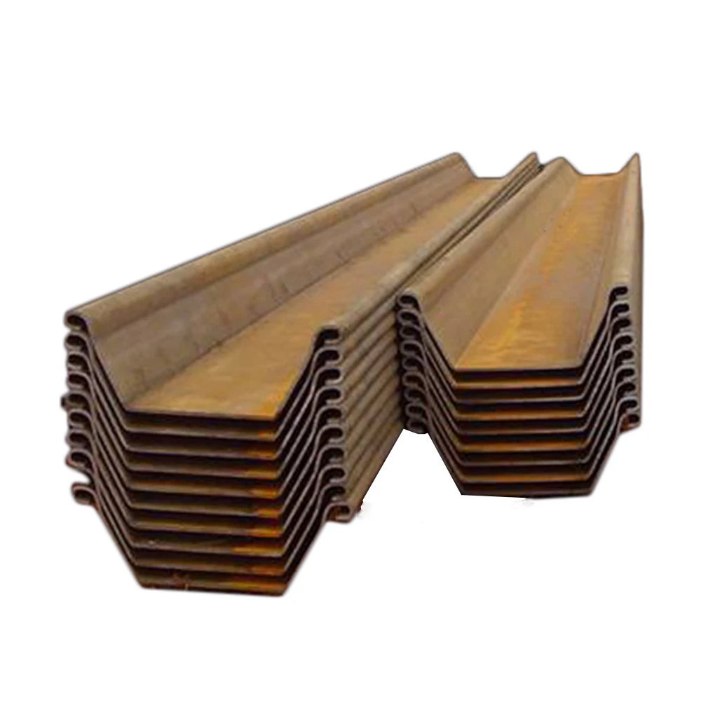Supplier cost 500 u shape cold formed steel sheet pile piling for quay wall construction