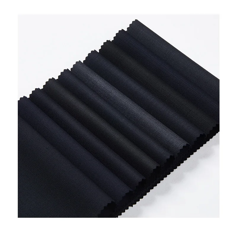 Professional wholesale fabrics worsted wool of wool&polyester blended fine suit fabric