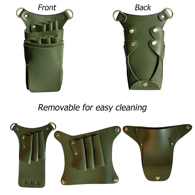Hairdressing Tool Pouch Barber Scissor Comb Cutting Shoulder Belt Hair Leather Hairdresser Holster Salon Stylist Tools Waist Bag