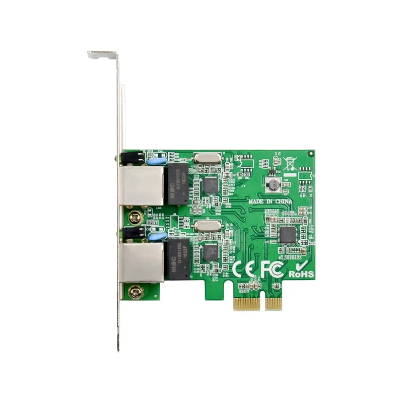 RTL8111F 2 Port RJ45 PCI EXPRESS GIGA BIT  DUAL PORT  SERVER  NETWORK LAN ETHERNET 1000M