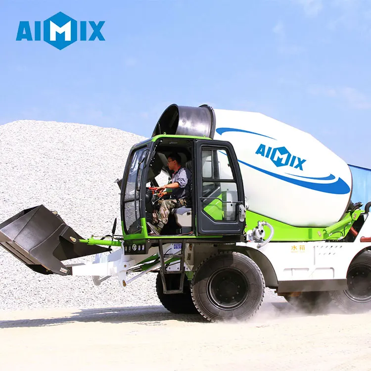 Aimix AS-3.5 New type high quality self loading mobile concrete mixers cement mixer