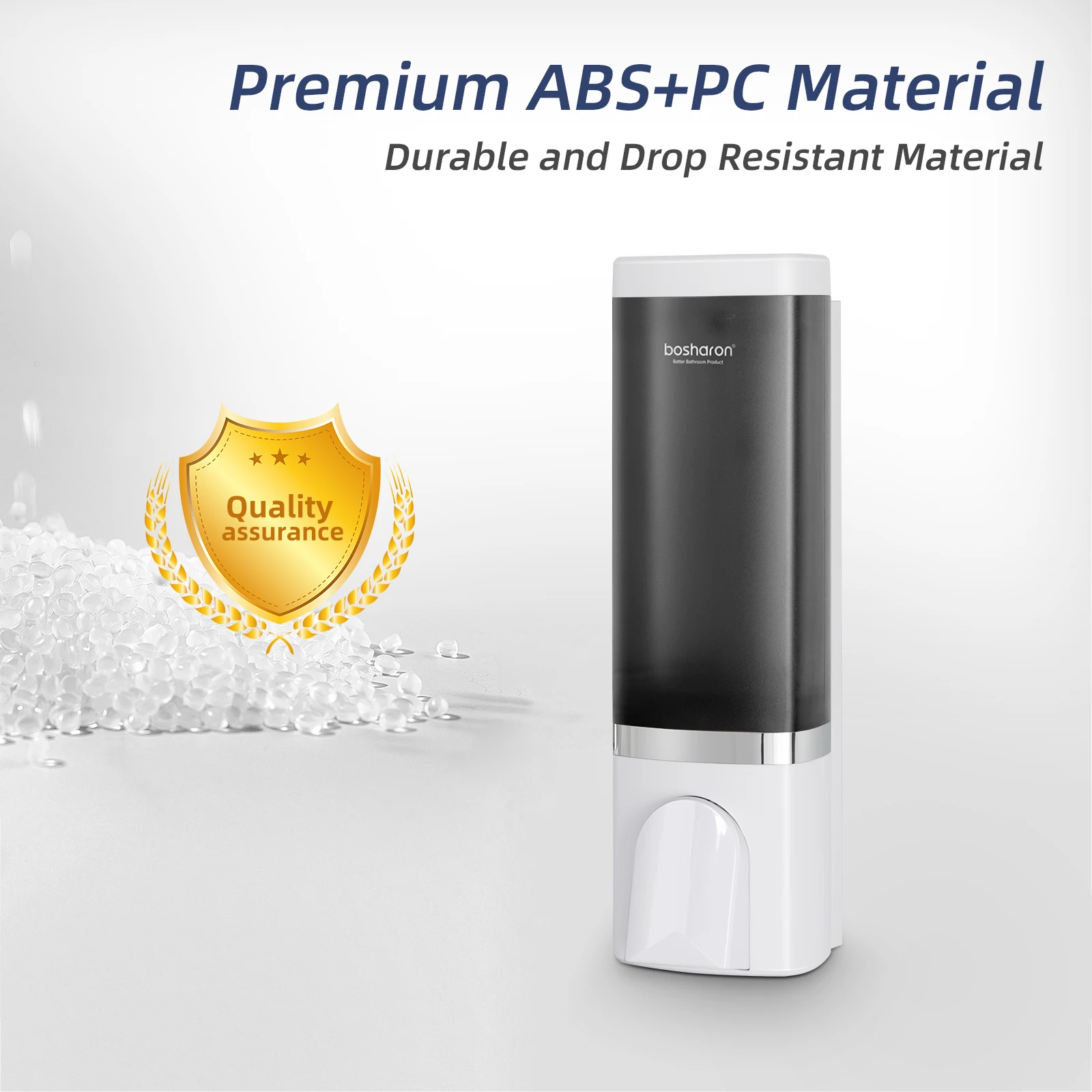 OEM Bathroom Wall mount single 500 ML manual Conditioner laundry refill liquid shower shampoo dispenser plastic soap dispenser