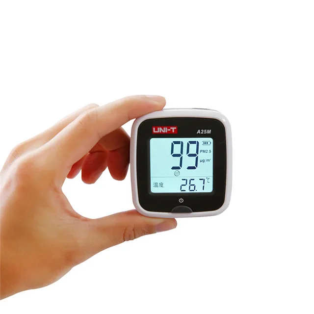 UNI-T A25M PM2.5 tesers мониторинг качества воздуха тестер измерения 0 ~ 500ug (кубические метры) автоматически настраивающийся диапазон