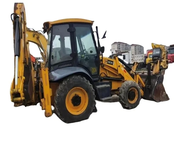 Earth-moving 4X4 Machinery JCB 3CX Used Tractor Backhoe wheel front loader for sale