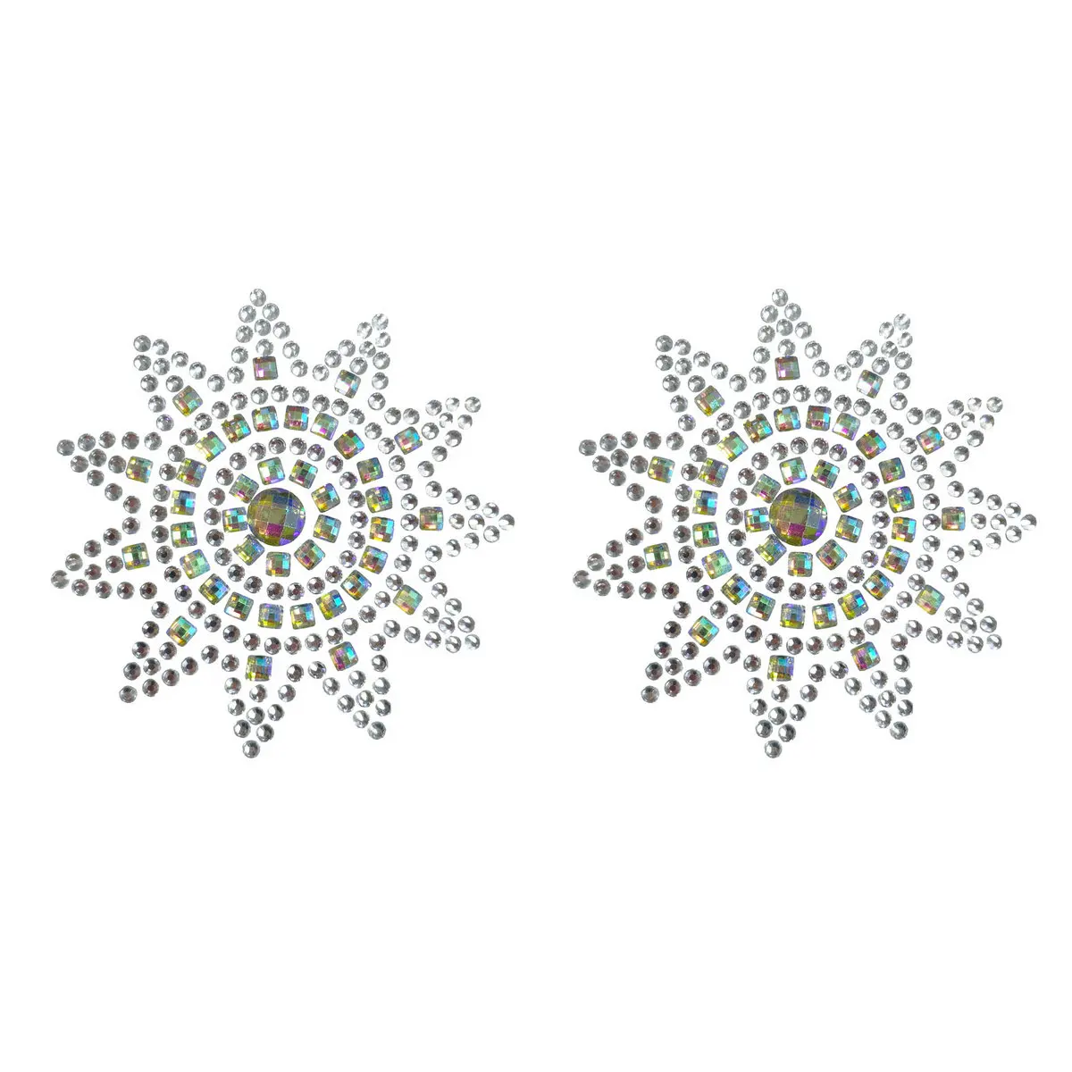 Hot Sale Breast Rhinestone light up Nipple Pasties Body Jewelry Adhesive Crystal Stickers Sexy Nipples Pasties Covers for Women