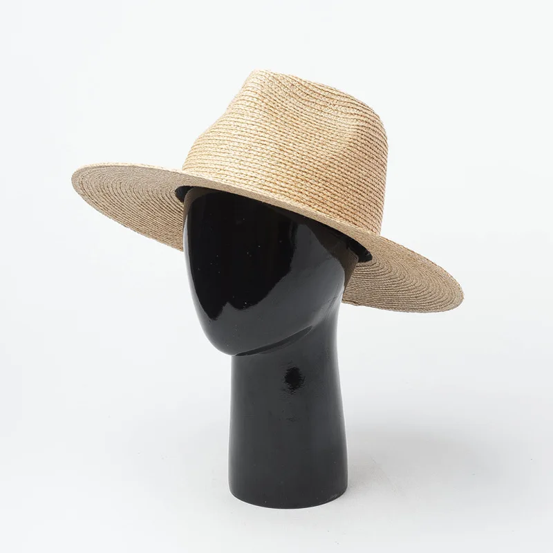 New Man Straw Hat Summer Beach Large Brim Sun Outdoor Sport Panama Hat Anti-UV Sunscreen Outdoor Cap Women Man Clothing Decor