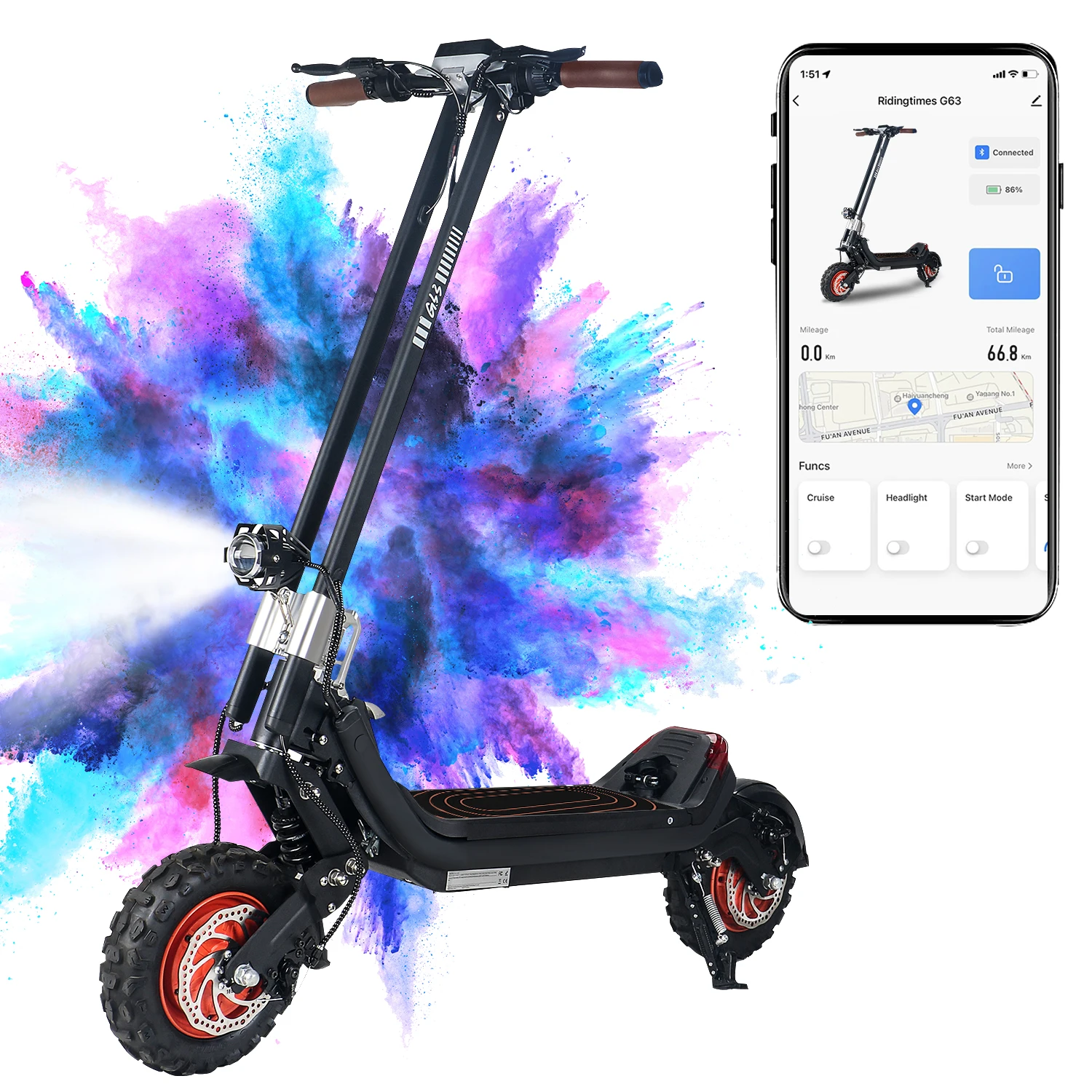 EU/USA stock hot sale 48v 15/20ah high power 11inch electric scooter 60km/h Electric 2 Wheel Adult Folding Kick Electric Scooter