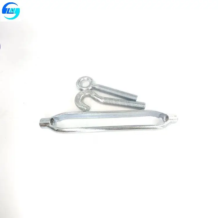 High Quality JIS Standard Frame Type Drop Forged Turnbuckle Zinc Plated Steel Wire Buckle Clamp with Open Body Excellent Finish