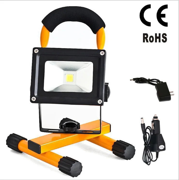 Portable Rechargeable 14.8V 8800mAh Battery Powered 50W Outdoor Camping Emergency LED Flood Work Light for Car Vessel