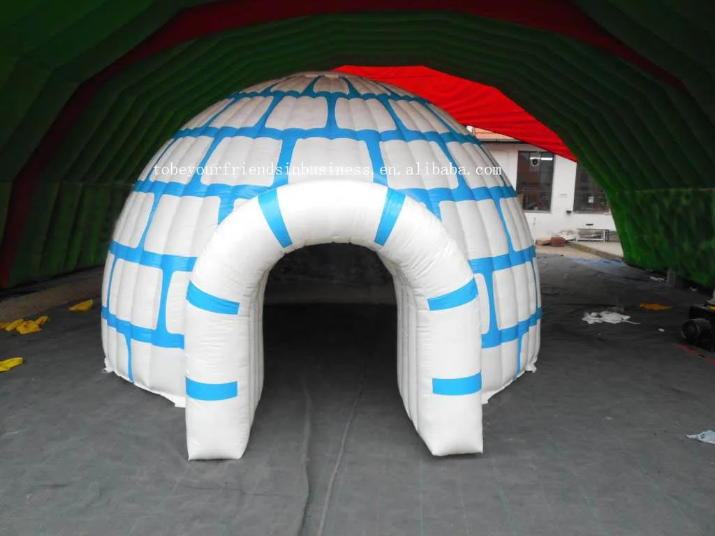 igloo dome tent outdoor, igloo glamping resort camping geodesic dome tents, customized size inflatable igloo dome bubble tent