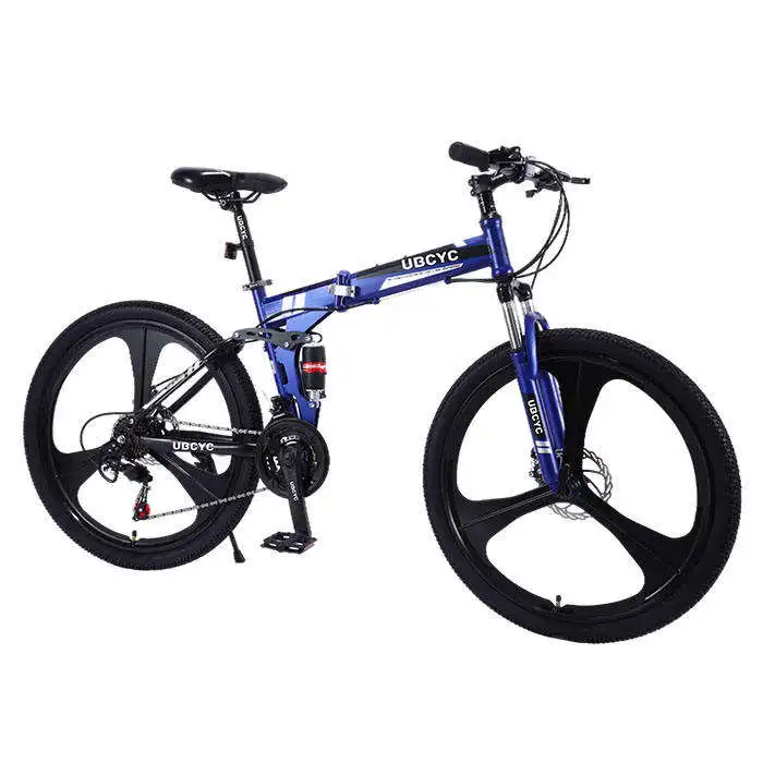 New 26 inch folding bike full suspension foldable mountain bicycle carbon