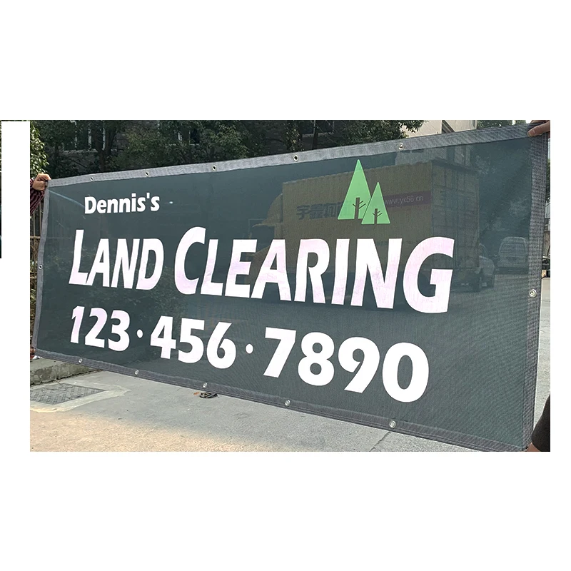 Mesh Banner Custom Color Outdoor Windproof pvc banner