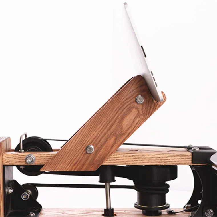 Wooden folding rowing machine Folding water resistance Household aerobic fitness equipment