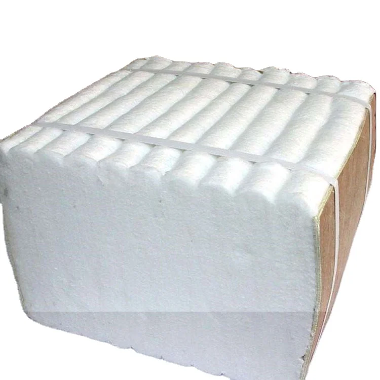 Aluminum silicate high temperature folding block heat preservation ceramic fiber module