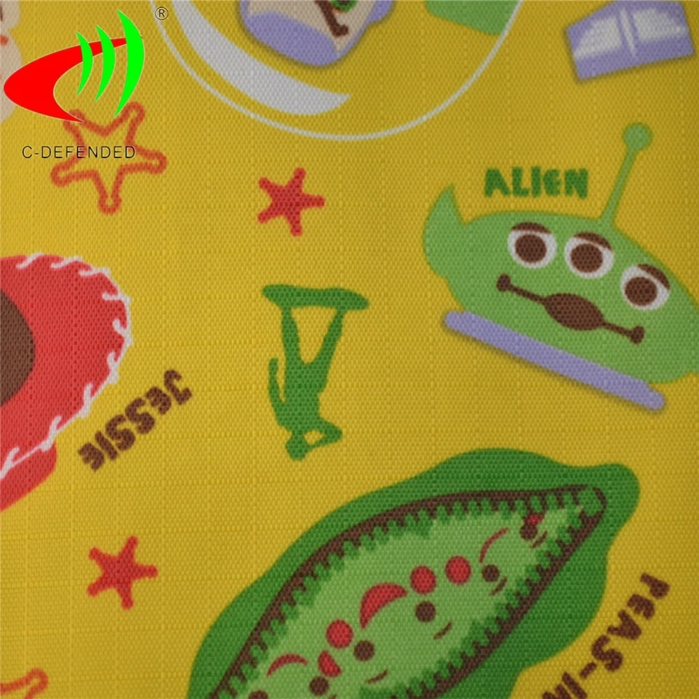 Нервущейся крепкой ткани, покрытая поливинилхлоридом, оксфордская ткань производитель водонепроницаемые Печать Ткань «Оксфорд»