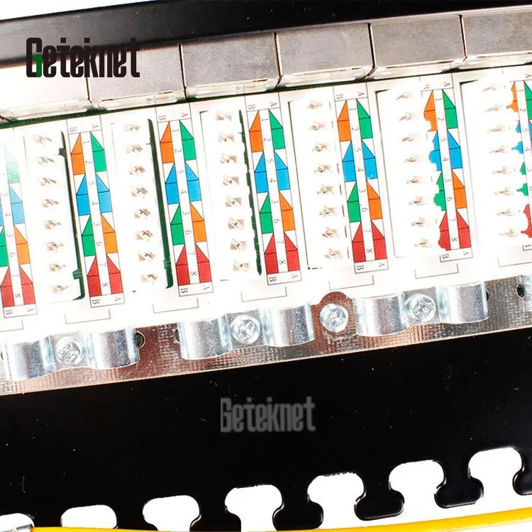 Патч-панели с 24 портами Cat6a экранированная сетевая панель 0 5u * 19 дюймов Cat6 полная