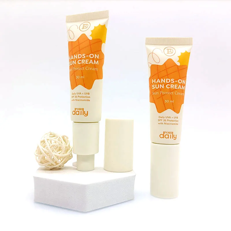 Custom 30ml -200ml Sun Cream/facial Cleanser Soft Container Tube For Skincare Squeeze Packaging Plastic Pe Cosmetic Tube