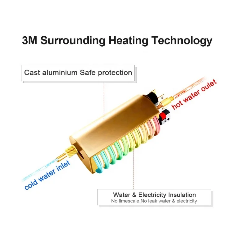 Высококачественный 5.5KW мини электрический безрезервуарный мгновенный нагреватель для раковины и