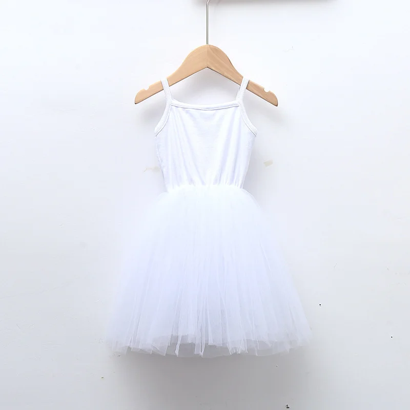 accept custom hot sale 1-3 years old baby summer sleeveless sling pure color cheap tulle smocked dresses for girls