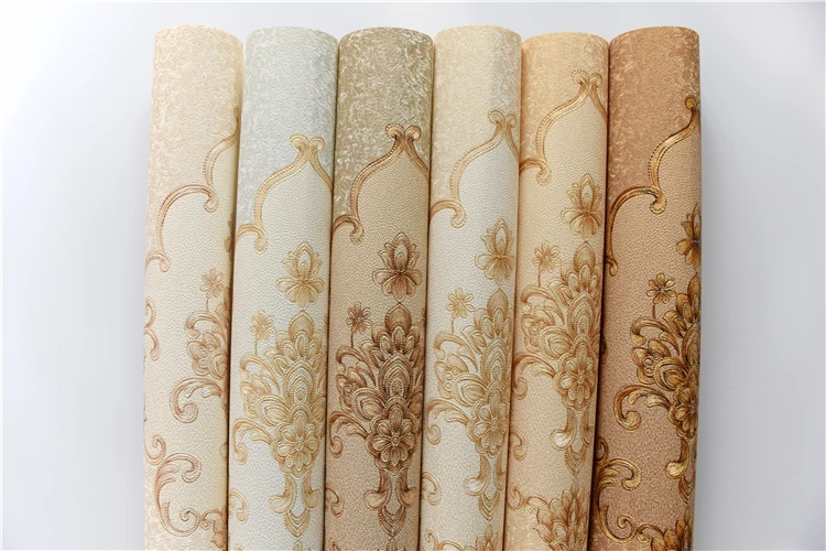 Chinese luxury classic damask style wallpaper for home bedroom living room walls decoration