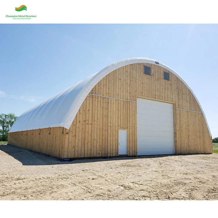 26. Портативное купольное укрытие для хранения из ПВХ-30x60 футов подходит сельскохозяйственного и промышленного применения