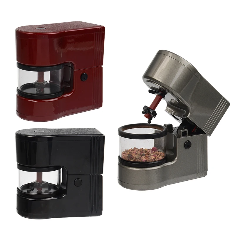 LC New Automatic Mini Electric Herb Grinder Set USB Rechargeable Portable Spice Grinder Automatic Rolling Machine