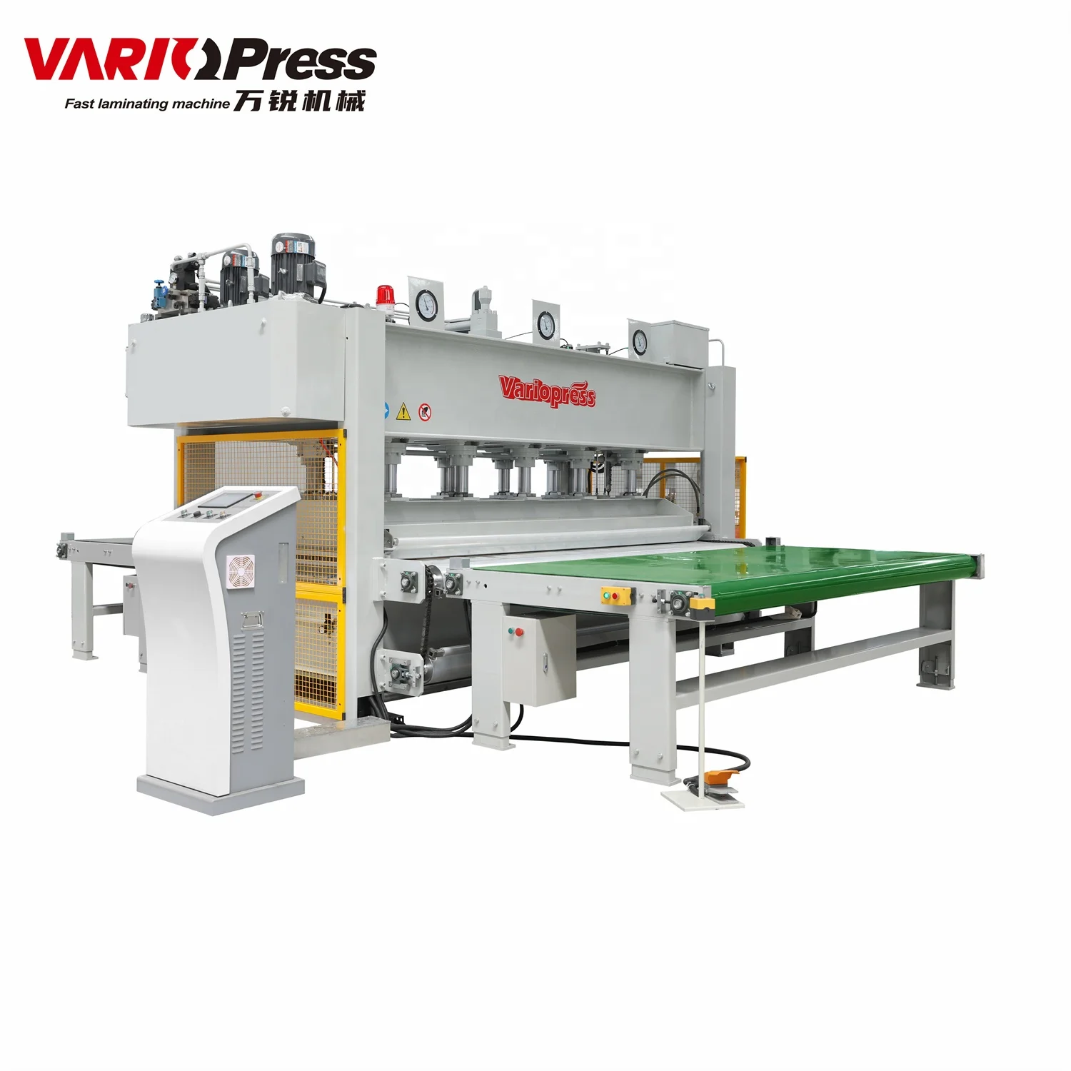 PLC automatic horizontal loading unloading hot press machine