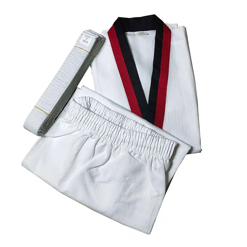 Chinese Manufacturer Beginner Trainingkids New Style Dobok Taekwondo Uniform White