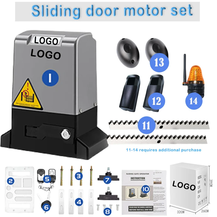 Settled bluetooth  110V 550W for 1000kg sliding door motor   Sliding gate opener Magnetic Limit Switch motor