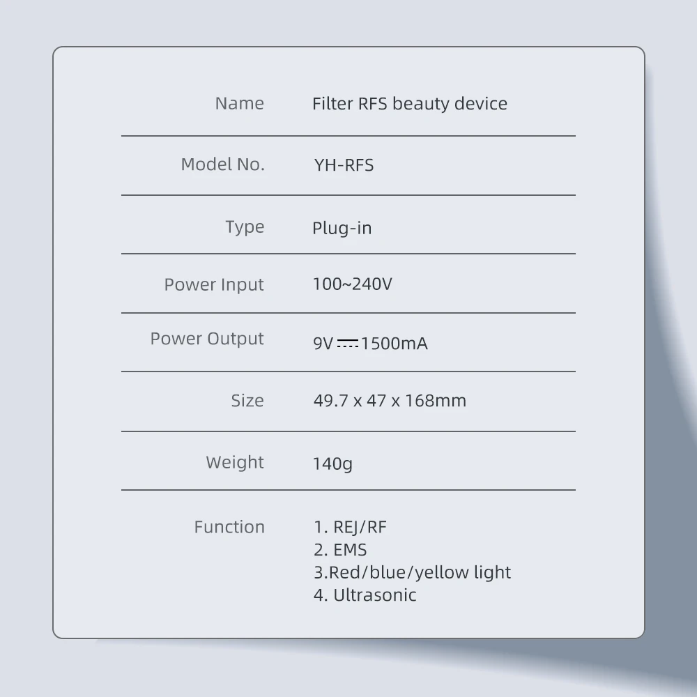 anti pigmentation ultrasonic home use hand held rf