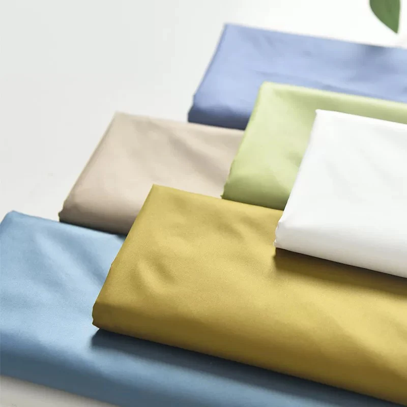 100%RPET recycled 320T fabric plain lining spring yarns can be used for waterproof down jacket home wear