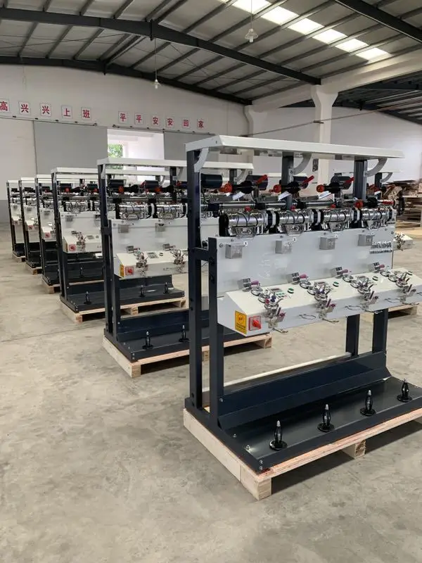 
high speed grooved drum yarn cone to cone winder / winding machine factory 