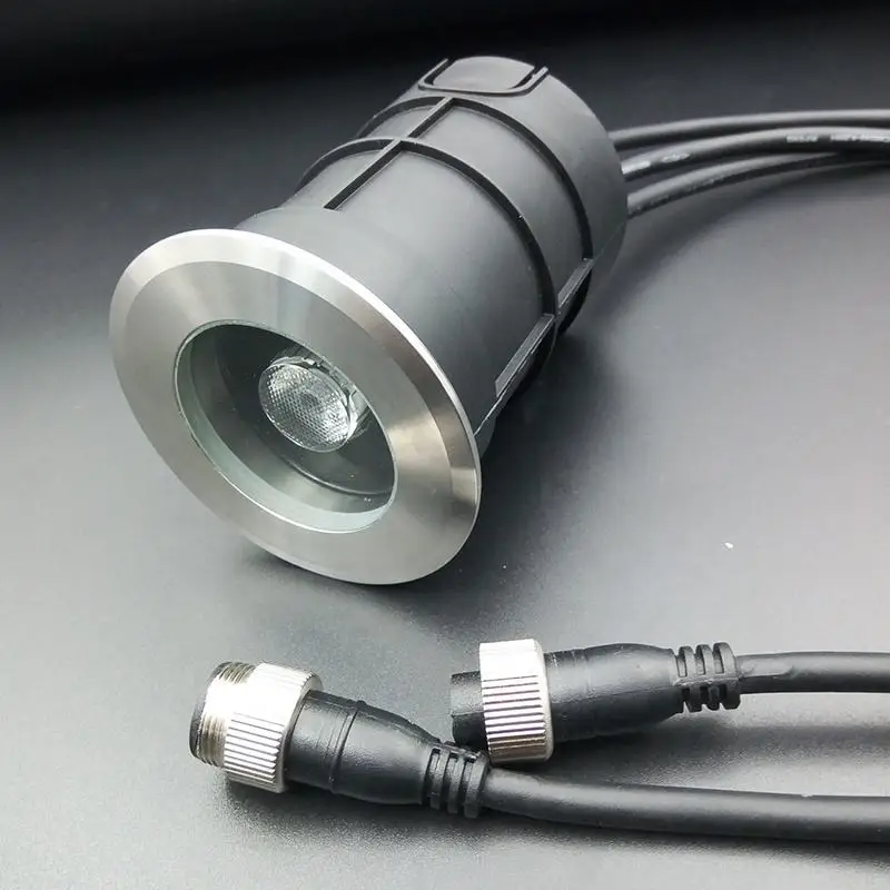 High quality 1-3W RGBW light 75mm customized outdoor led underground light
