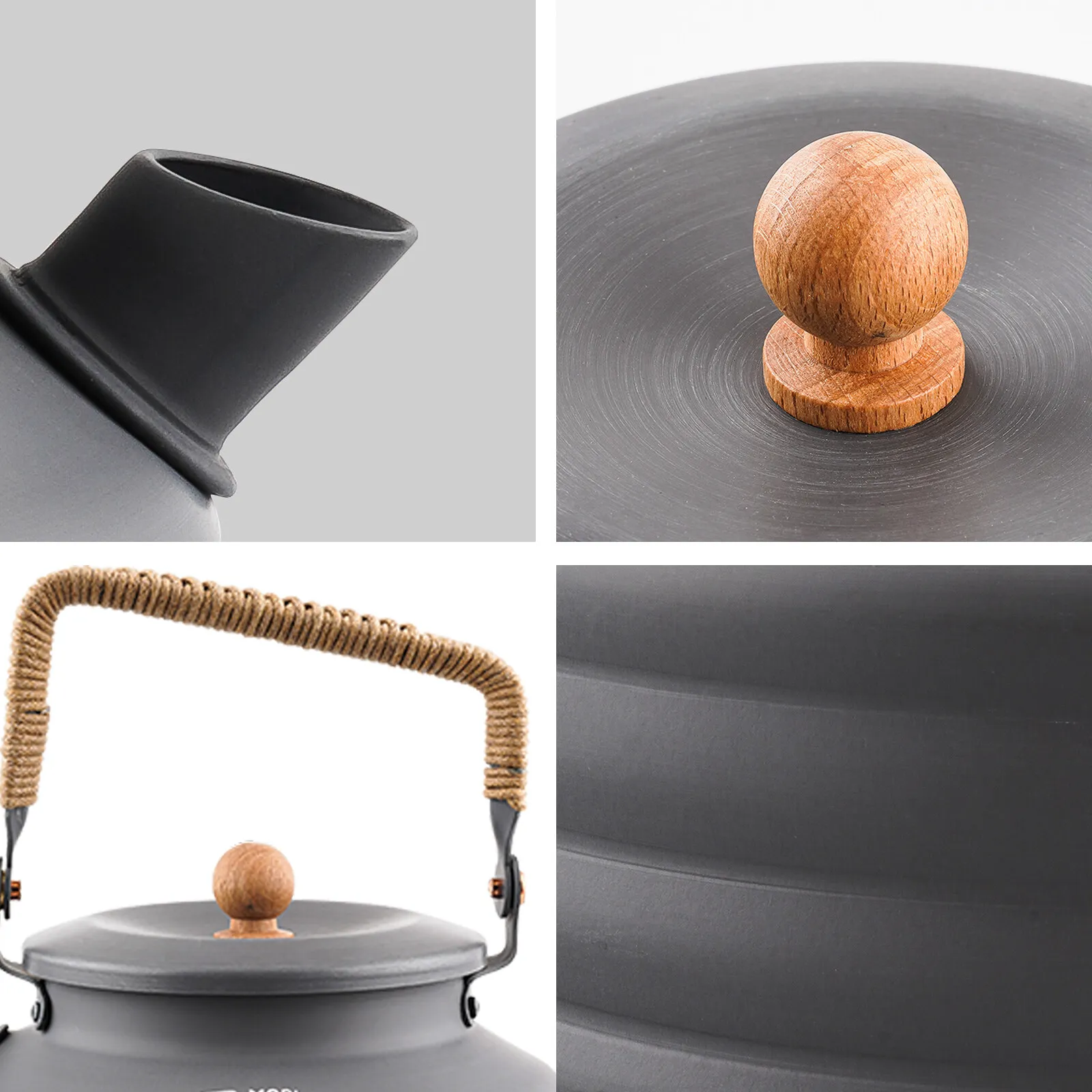 MOBI GARDEN Water Kettle 1.3L With Handle Aluminum Lightweight Teapot